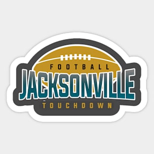 Jacksonville Football Team Sticker